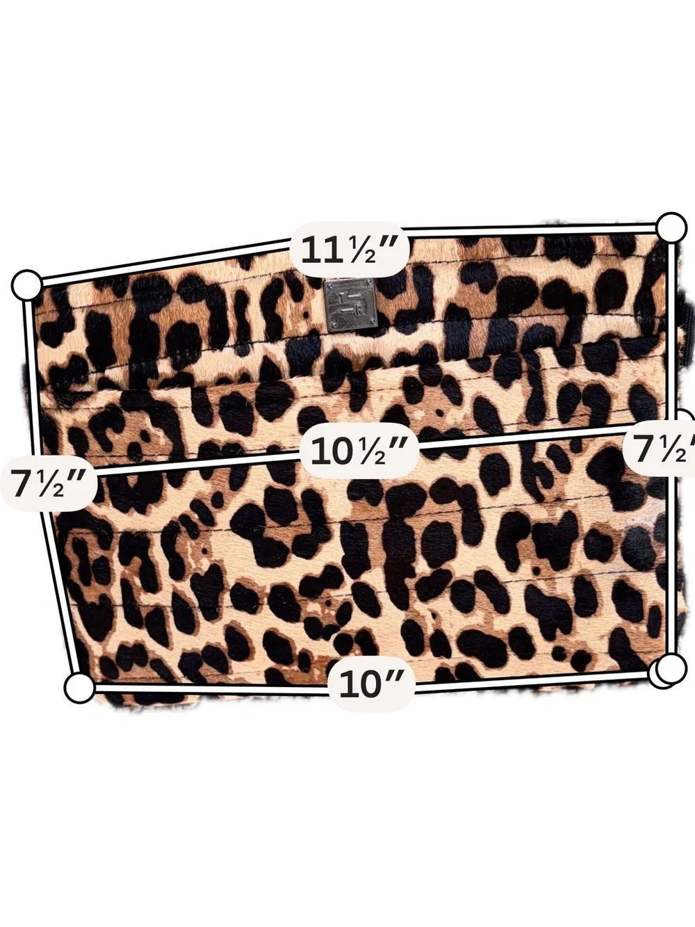 THINK ROYLN Leopard Print Card & Key Holder in Tan and Black
